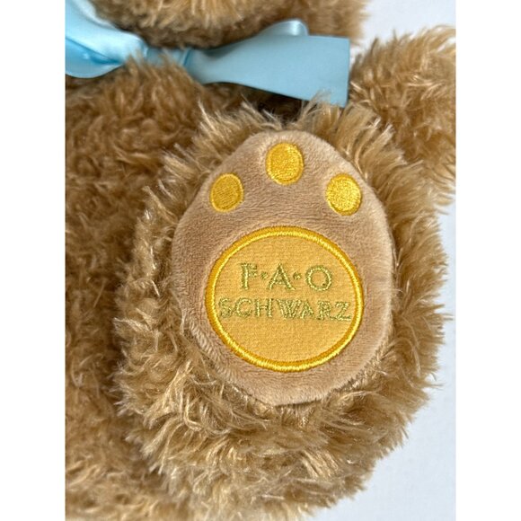 FAO Schwartz Bunny Rabbit Teddy Bear Stuffed Animal Toy Kids Plush Easter Brown - Picture 7 of 11